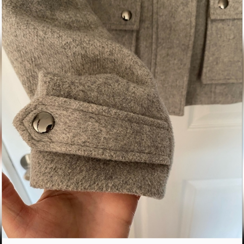 Calvin Klein Wool Military Jacket Size 4 - Picture 2 of 11